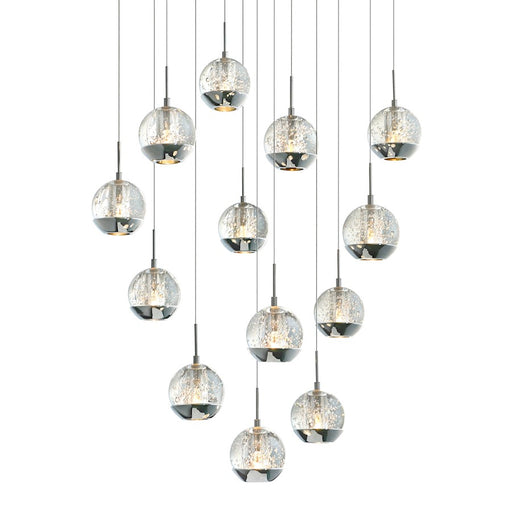 CWI Lighting Perrier 13 Light Multi Light Pendant, Chrome