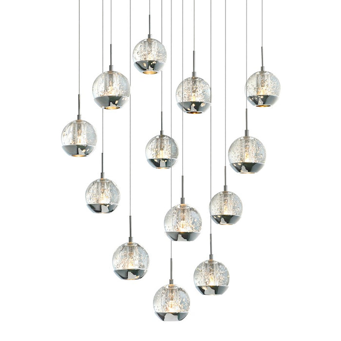 CWI Lighting Perrier 13 Light Multi Light Pendant, Chrome
