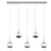 CWI Lighting Perrier 5 Light Multi Light Pendant, Chrome - 5444P28C-RC