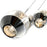 CWI Lighting Perrier 5 Light Multi Light Pendant, Chrome