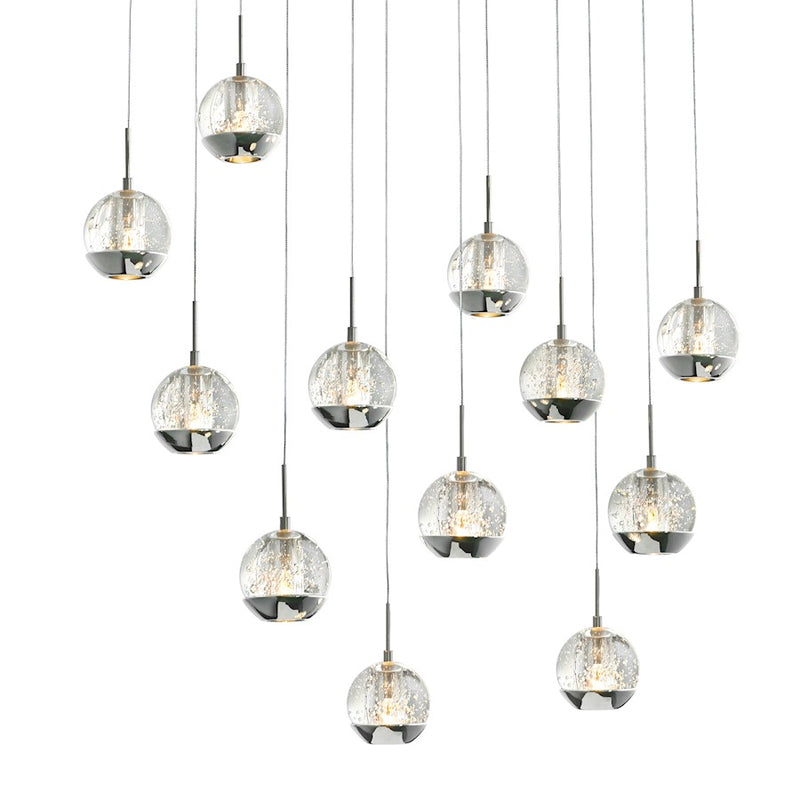 CWI Lighting Perrier 12 Light Multi Light Pendant, Chrome
