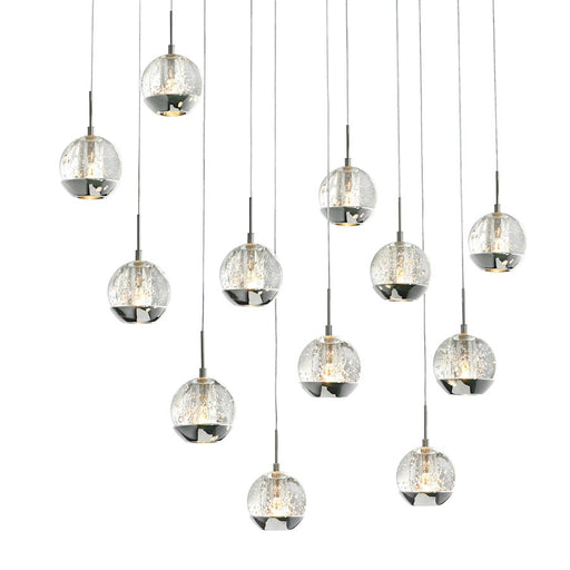 CWI Lighting Perrier 12 Light Multi Light Pendant, Chrome
