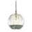 CWI Lighting Perrier 1 Light 5" C-R Down Mini Pendant, Chrome