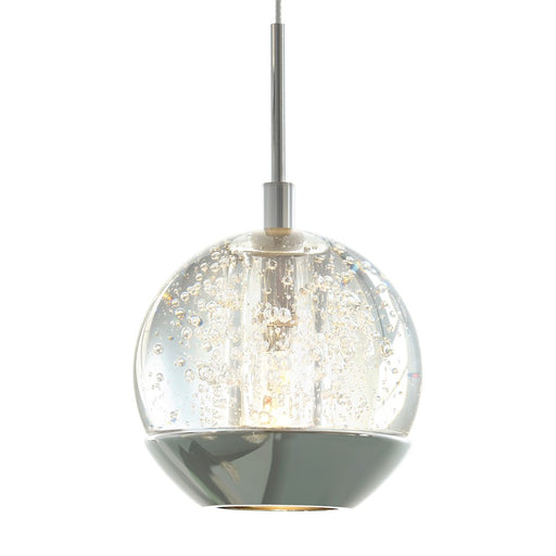 CWI Lighting Perrier 1 Light 5" C-R Down Mini Pendant, Chrome