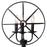 CWI Lighting Arza 3 Light Floor Lamp, Brown