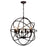 CWI Lighting Arza 8 Light Up Chandelier, Brown - 5464P22DB-8