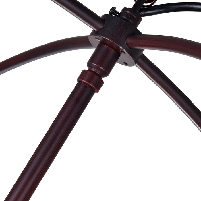CWI Lighting Arza 8 Light Up Chandelier, Brown