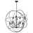 CWI Lighting Arza 12 Light Up Chandelier, Brown