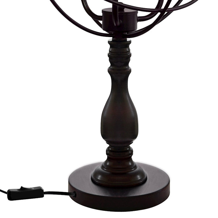 CWI Lighting Arza 3 Light Table Lamp, Brown