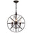 CWI Lighting Campechia 3 Light Up Mini Chandelier, Brown