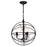 CWI Lighting Campechia 3 Light Up Mini Chandelier, Brown