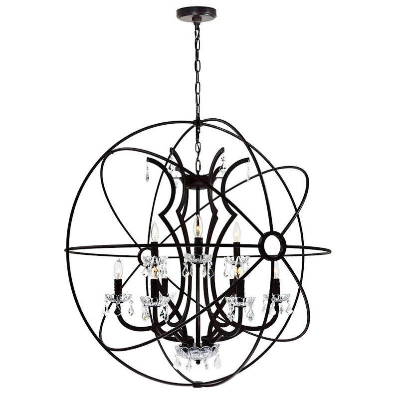 CWI Lighting Campechia 12 Light Up Chandelier, Brown
