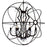 CWI Lighting Campechia 12 Light Up Chandelier, Brown