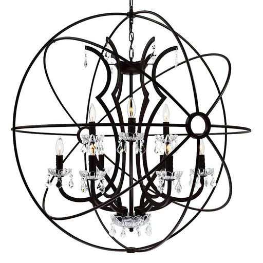 CWI Lighting Campechia 12 Light Up Chandelier, Brown