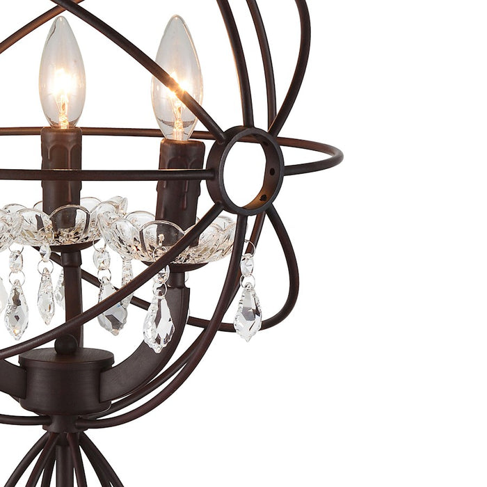 CWI Lighting Campechia 3 Light Table Lamp, Brown