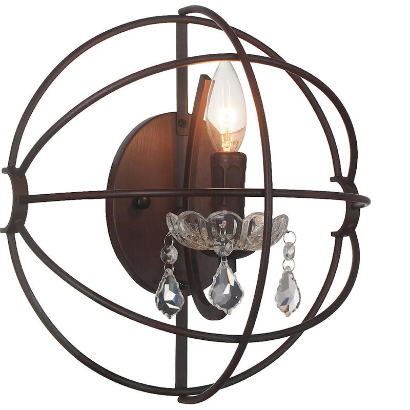 CWI Lighting Campechia Wall Light, Brown