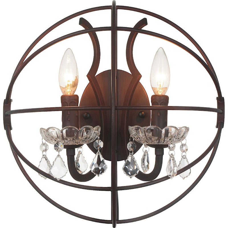 CWI Lighting Campechia 12 Light Wall Light, Brown
