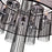 CWI Lighting Amelia 6 Light Drum Shade Chandelier, Chrome