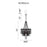 CWI Lighting Amelia 6 Light Drum Shade Chandelier, Chrome