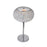 CWI Lighting Tiffany 1 Light Table Lamp, Chrome