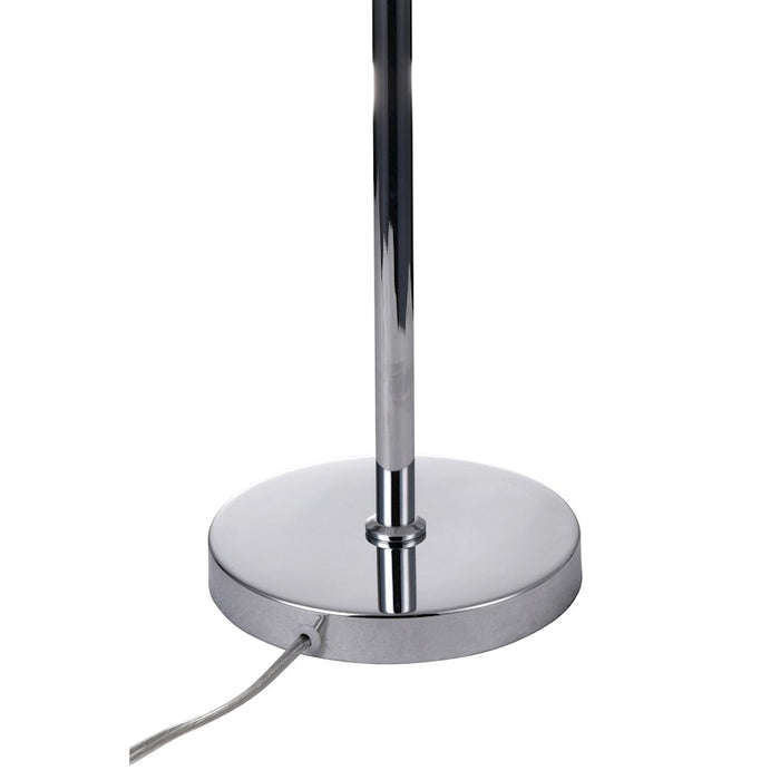 CWI Lighting Tiffany 1 Light Table Lamp, Chrome
