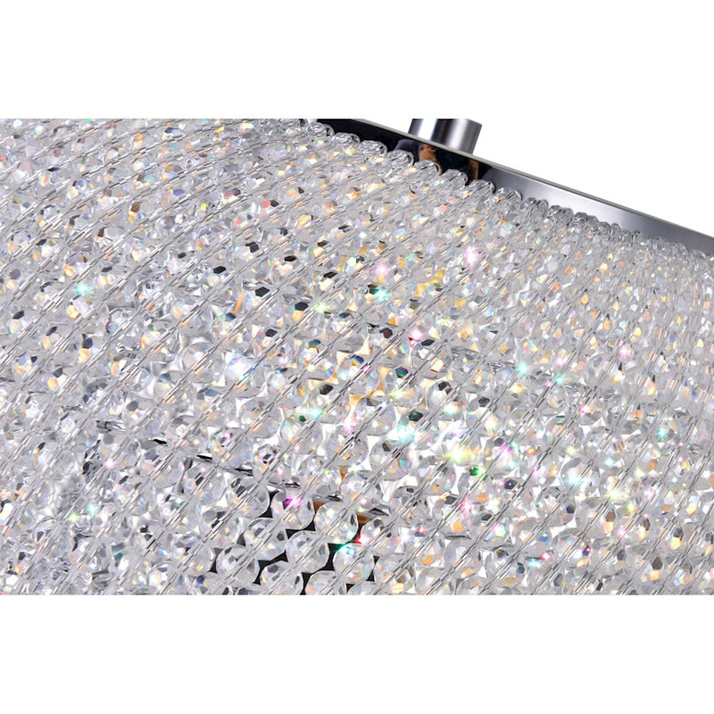 CWI Lighting Tiffany 1 Light Table Lamp, Chrome