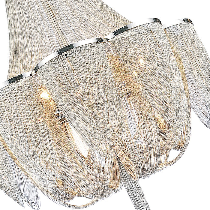 CWI Lighting Taylor 18 Light Down Chandelier, Chrome