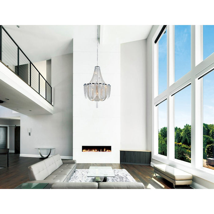 CWI Lighting Taylor 18 Light Down Chandelier, Chrome