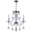 CWI Lighting Valentina 3 Light Flush Mount, Chrome