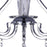 CWI Lighting Valentina 3 Light Flush Mount, Chrome