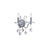CWI Lighting Valentina 2 Light Wall Light, Chrome