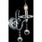 CWI Lighting Valentina 1 Light Wall Light, Chrome