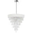 CWI Franca 8 Light 22" Drum Shade Chandelier, Off White - 5523P22C-OffWhite