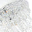 CWI Franca 8 Light 22" Drum Shade Chandelier, Off White