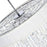 CWI Franca 8 Light 22" Drum Shade Chandelier, Off White