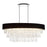 CWI Lighting Franca 8 Light 38" Drum Shade Chandelier, Black - 5523P38C-O-Black