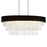 CWI Lighting Franca 8 Light 38" Drum Shade Chandelier, Black