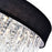 CWI Lighting Franca 8 Light 38" Drum Shade Chandelier, Black