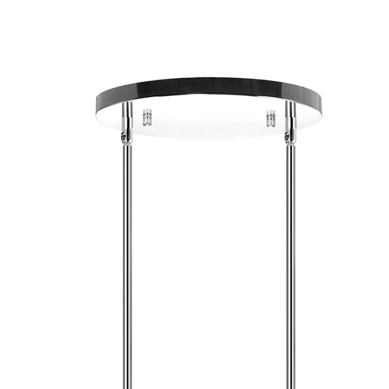CWI Lighting Franca 8 Light 38" Drum Shade Chandelier, Black