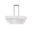 CWI Franca 8 Light Drum Shade Chandelier, Off White - 5523P38C-O-OffWhite