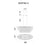 CWI Franca 8 Light Drum Shade Chandelier, Off White
