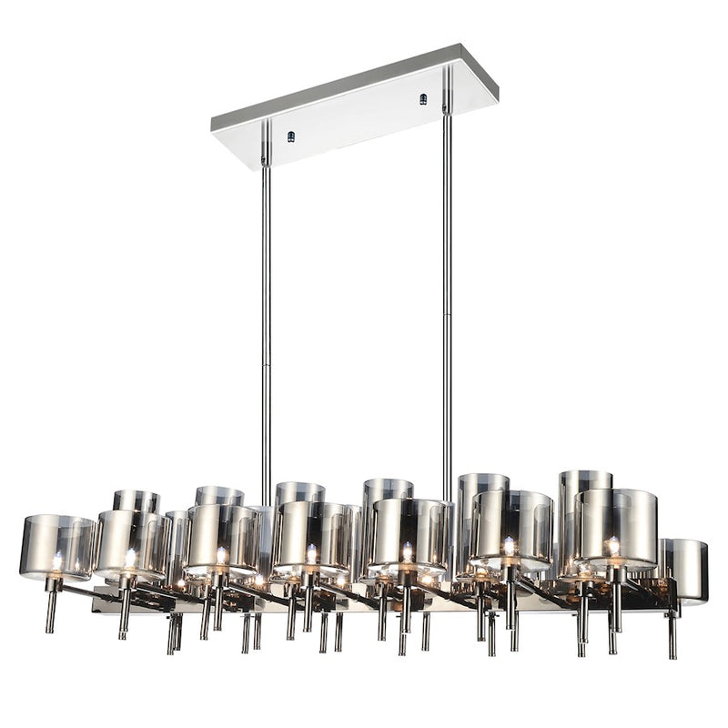 CWI Lighting Montoya 26 Light Up Chandelier, Pearl Black