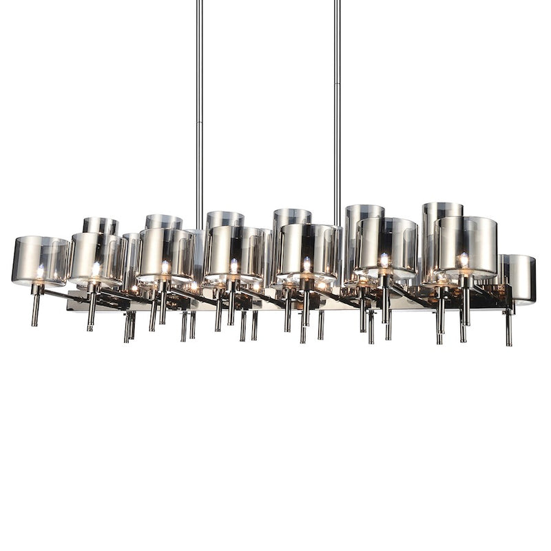 CWI Lighting Montoya 26 Light Up Chandelier, Pearl Black