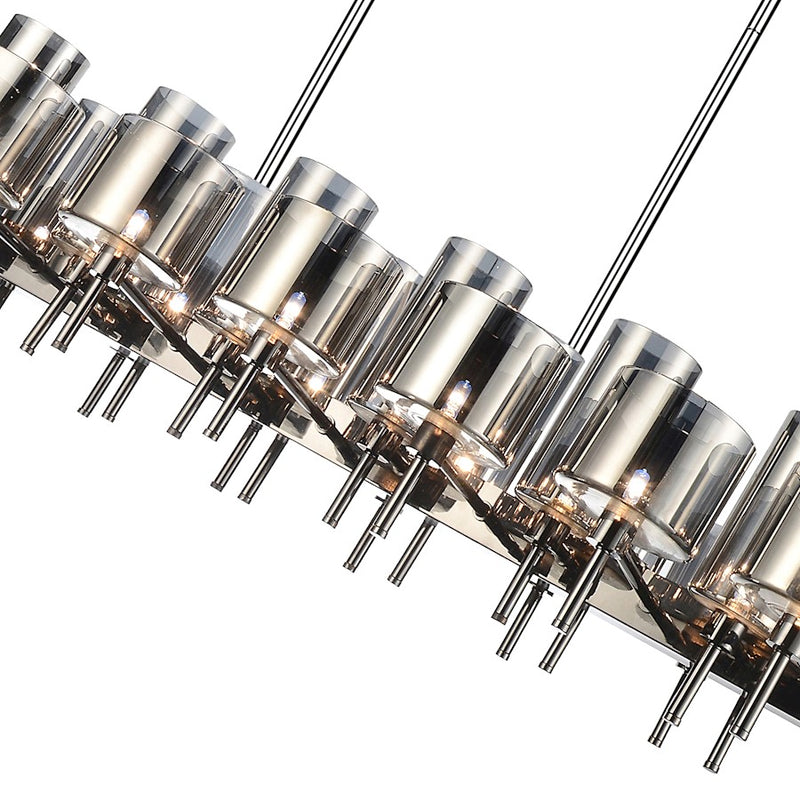 CWI Lighting Montoya 26 Light Up Chandelier, Pearl Black