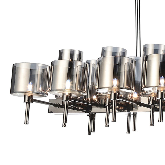 CWI Lighting Montoya 26 Light Up Chandelier, Pearl Black