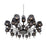 CWI Lighting Montoya 30 Light Up Chandelier, Pearl Black