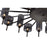 CWI Lighting Montoya 30 Light Up Chandelier, Pearl Black