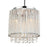 CWI Lighting Claire 3 Light Drum Shade Mini Pendant, Chrome