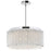 CWI Lighting Claire 12 Light 20" Drum Shade Chandelier, Chrome - 5535P20C-R