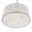 CWI Lighting Claire 12 Light 20" Drum Shade Chandelier, Chrome